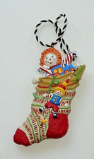 Vtg Mary Engelbreit Stocking w/Toys Christmas Ornament RARE picture
