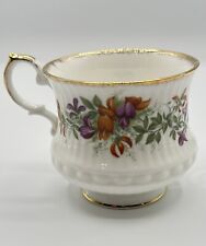 VTG Queens Fine Rosina Bone China Pattern Wild Flower #10 Cup Made In England picture