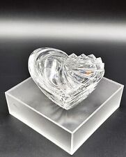 Gorham Contemporary Crystal Heart Shaped Trinket/Jewelry Dish With Lid 5