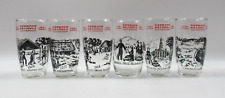 Vintage Set of (6) Detroit's 250th Birthday Glasses (1701-1951) Drinkware picture
