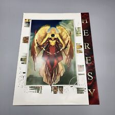 Heresy Kingdom Come Last Unicorn Games 1995 Promotional Poster / Nice picture