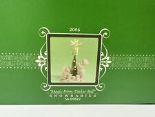 2006 Snowbabies Disney Dept 56 Magic From Tinkerbell Two Babies With Tinkerbell picture