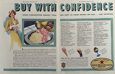 Good Housekeeping Bureau Magazine Buy With Confidence Vintage Print Ad 1934 picture