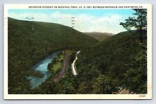 Postcard Bucktail Trail US 120 Between Emporium and Driftwood Pennsylvania PA picture