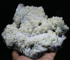 4.66lb Natural White Calcite & Green Fluorite Crystal Mineral Specimen/China picture