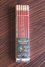 Vintage Pencils 12 Pack Richard Best Pencil Co TRY-REX #2 SOFT New Old Stock picture