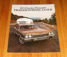 Original 1973 Chrysler Plymouth Trailer Towing Guide Sales Brochure Satellite picture