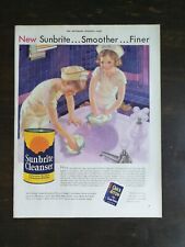 Vintage 1932 Sunbrite Cleanser Full Page Original Ad 424 picture