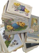 125+ Huge Lot Vintage Antique EASTER POSTCARDS Spring Holiday Early 1900s  picture