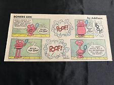 #12  BONER'S ARK by Mort Walker Lot of 4 Sunday Third Page Comic Strips 1977 picture