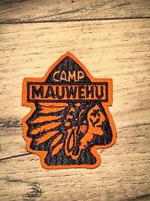 Vintage 1940s-50s CAMP MAUWEHU Boy Scout Felt PATCH Arrowhead Chief BSA Badge picture
