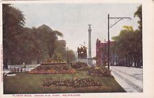 Flower Beds Grand Ave. Park Milwaukee Wisconsin WI UDB Postcard C11 picture