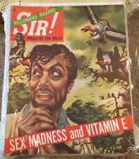 Sir Magazine Aug. 1954 Vol. 11, No. 10 Sex Madness & Vitamin E Vintage Magazine picture