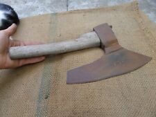 RARE AUSTRIAN ANTIQUE COOPERS GOOSEWING HEWING CARPENTER'S SIDE AXE VINTAGE picture
