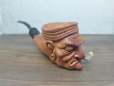 Popeye Pop Eye The Sailorman Head Tobacco Smoking Pipe from Wood Hand Carved picture
