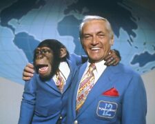 Mary Tyler Moore Ted Knight In Weather Blazer With Monkey 8x10 real photo picture