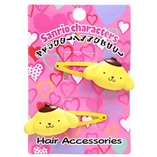 JAPAN SANRIO Pompompurin Hair Bang Clip Yellow 2pcs Accessory Decoration picture