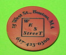 BOSTON  MASSACHUSETTS   THE WEST STREET GRILLE  /  COURTESY CHIP  TRADE TOKEN picture