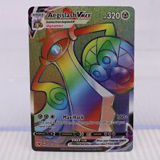 A7 Pokémon Card TCG SWSH Vivid Voltage Aegislash VMax Secret Rare 190/185 picture