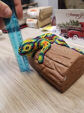 Hand Crafted Lizard With Amazing Bead Work signed by artist. LOOK AT PHOTOS  picture