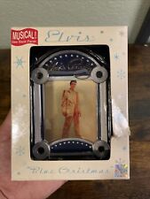 Elvis Musical Holographic Ornament Blue Christmas American Greetings 2003 picture