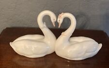 LLADRO PORCELAIN ENDLESS LOVE SWANS FIGURINE 6585  WEDDING CAKE TOPPER picture