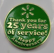 Walmart Limited Collectible Mr. 25 Years of Service Metal Pin. *RETIRED PIN* picture