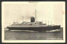 SS Champlain French Line Transatlantique ocean liner postcard 1920s picture