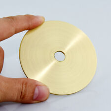 Brass Discs Blanks Metal Round Gasket Sheets Diameter 2-15cm Thick 2mm Hole 10mm picture