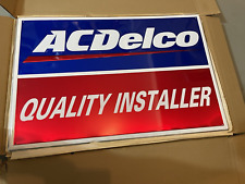 Vintage AC Delco Quality Installer Single Sided Metal Sign ACDelco GM picture
