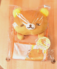 Rilakkuma Korilakkuma San-X  Fluffy Plush Hanging Wall Pocket Orenge Bear Japan picture