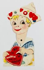 Vintage Mechanical Valentine Card Markin' picture