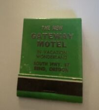 1960’s The New Gateway Motel Bend, OR Matchbook Unstruck Full picture