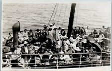 Postcard RPPC Emperor Pleasure Paddle Steamer People On Deck Bournemouth 1930's picture