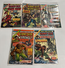 Giant-Size Werewolf 2-5 Giant-Size Ironman #1 ONLY-ISSUE RARE Near Full Run 1974 picture