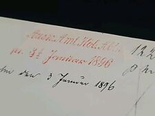 1896 Kaiser Wilhelm II Royal Letter Document German Royalty Germany REPRODUCTION picture