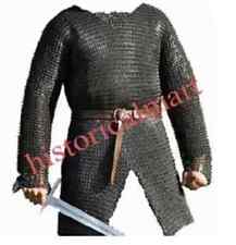 9MM FLAT-RIVETED WITH WASHER CHAIN MAIL MEDIEVAL HAUBERK Xl Armor picture