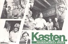 Robert Kasten, Republican for US Senate PM 1980 Horicon Wisconsin picture