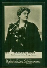 1900s, Tobacco/Cigarette Card, 069, Eleanora Duse, Actress, Ogdens Guinea Gold picture