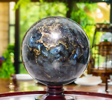 225MM Blue Flashy Labradorite Crystal Healing Gemstone Sphere Chakra Balancing picture