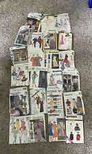 Vintage Sewing Patterns Lot Of 20+ Women's Men 1980’s Some Cut/ Uncut Size 10-16 picture