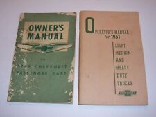 Vintage 1948 1951 Chevy Car Truck Operator's Manuals picture