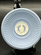 WEDGWOOD JASPERWARE BLUE 225TH ANNIVERSARY COLLECTION ROUND FLUTED TRAY picture