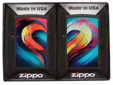 Zippo 2 in 1 set Whole Heart Set Design Black Matte 46154 picture