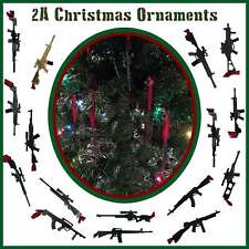 2A Long Rifle Christmas Ornaments 2nd Amendment  Free USA Shipping picture