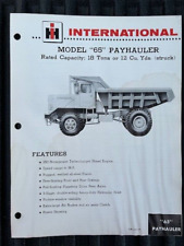 Vintage Original Rare IH International Harvester Model 65 Payhauler Flyer picture