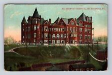 McKeesport PA-Pennsylvania, McKeesport Hospital, Antique Vintage c1909 Postcard picture