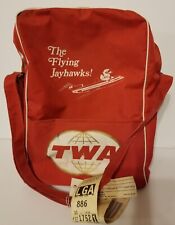 KU Flying JAYHAWKS TWA Flight Bag University of Kansas Tote Carry-on RARE  picture