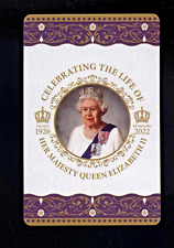 PLAYING CARD CELEBRATING LIFE OF HER MAJESTY QUEEN ELIZABETH SECOND 1926 - 2022 picture