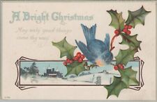 A Bright Christmas May Good Things Come Thy Way Divided Back Vintage Postcard picture